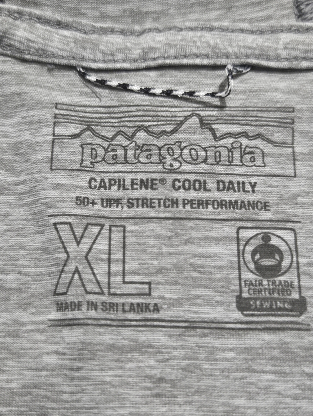 Patagonia Light Heather Gray Capilene Cool Daily Top - Picture 5 of 9